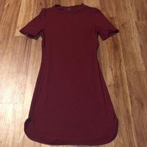 Burgundy dress